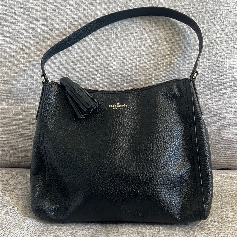 Kate Spade Black Leather Shoulder Bag